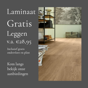 Laminaat inclusief leggen aanbieding