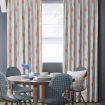 Overgordijn Elin Off White met Rood 09