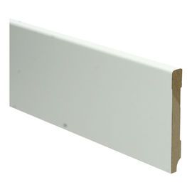 MDF Moderne plint 90x12 wit voorgelakt RAL 9010
