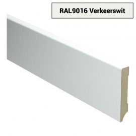 MDF sfeerplint Modern 150x18mm Voorgelakt Wit RAL9016