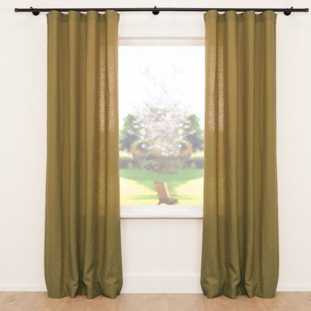 Overgordijn Belin Olijfgroen 35