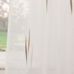 Vitrage Ikata Off White met Bruin 2